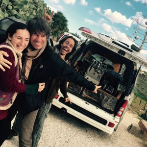 Coffee Circus team with Ambulance mobile coffee vehicle in Malta