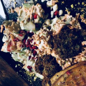 Gourmet food board at Coffee Circus specialty cafe