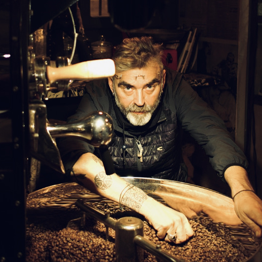 Coffee Circus roaster working with specialty coffee beans